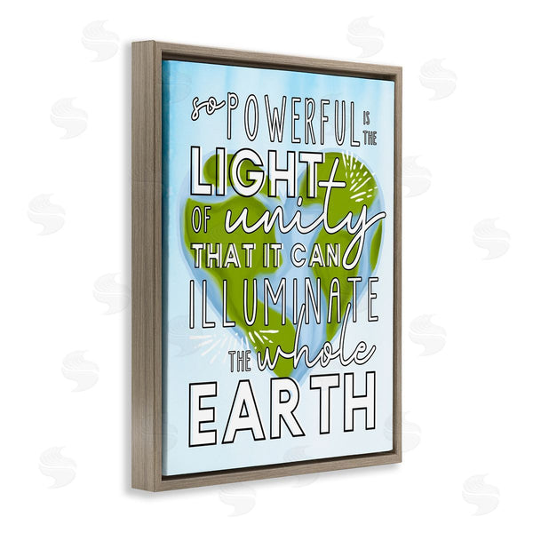 Stupell Industries Erica Billups | Light Of Unity Heart Shaped Earth