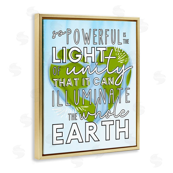 Stupell Industries Erica Billups | Light Of Unity Heart Shaped Earth
