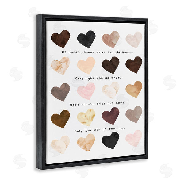 Stupell Industries Erica Billups | Only Love Can MLK Heart Pattern