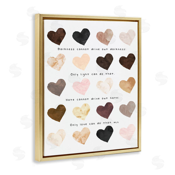 Stupell Industries Erica Billups | Only Love Can MLK Heart Pattern