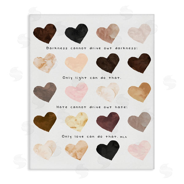 stupell industries Erica Billups | Only Love Can MLK Heart Pattern