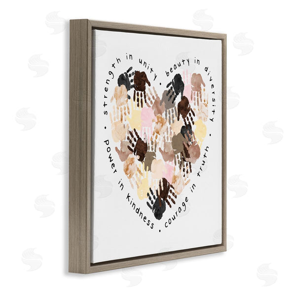 Stupell Industries Erica Billups | Powerful Strength In Unity Heart