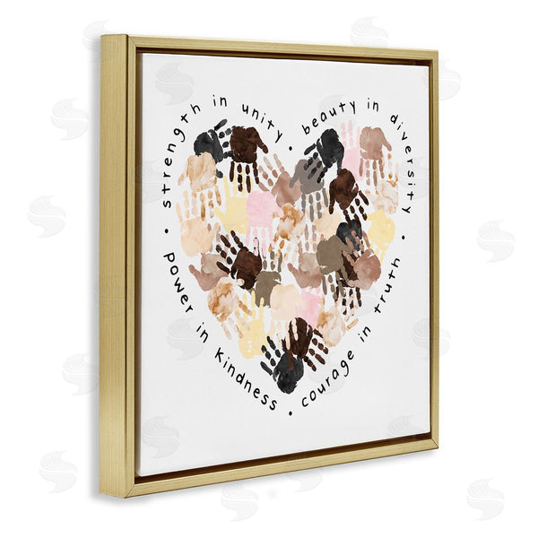 Stupell Industries Erica Billups | Powerful Strength In Unity Heart
