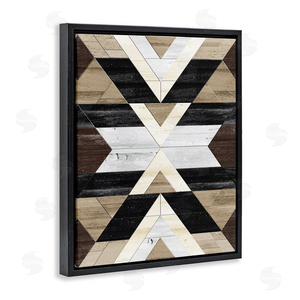 Stupell Industries Erica Billups | Rustic Linear Aztec Shapes Wall Art