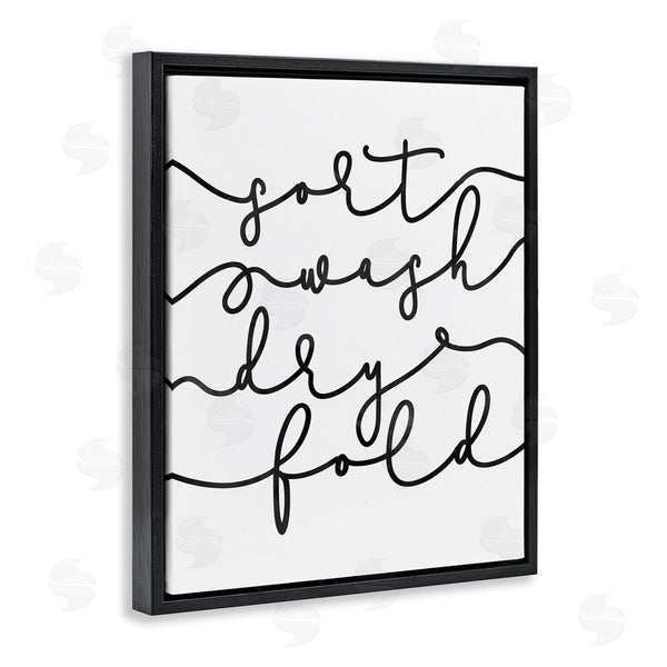 Stupell Industries Erica Billups | Sort Wash Dry Fold