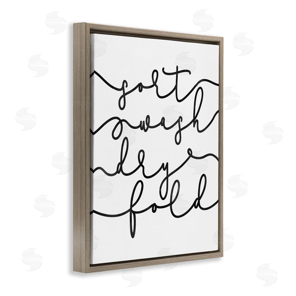 Stupell Industries Erica Billups | Sort Wash Dry Fold