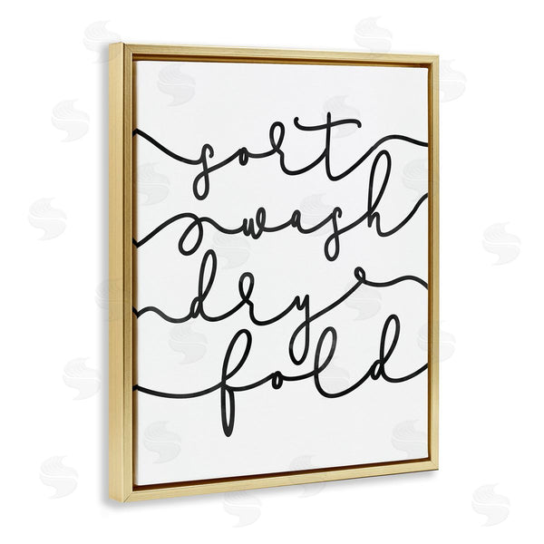 Stupell Industries Erica Billups | Sort Wash Dry Fold