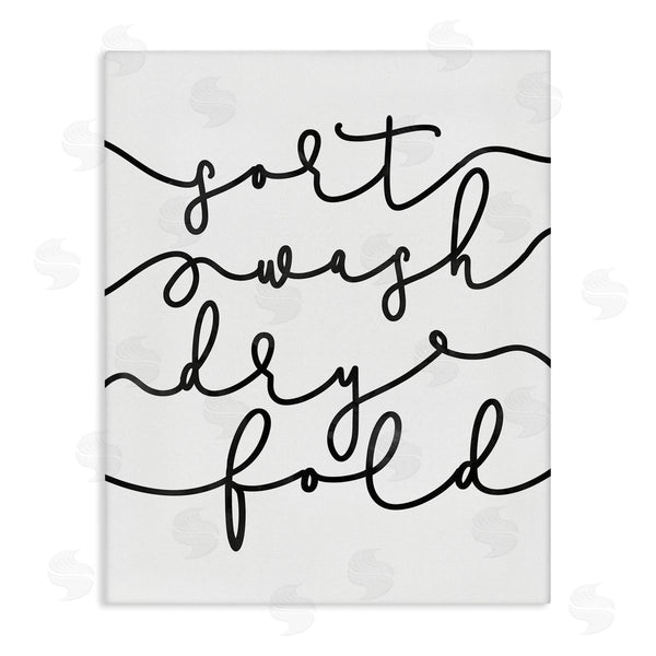 stupell industries Erica Billups | Sort Wash Dry Fold