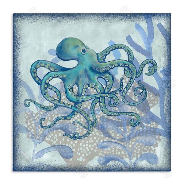 stupell industries Erica Christopher | Layered Octopus Coral Botanicals Wall Art