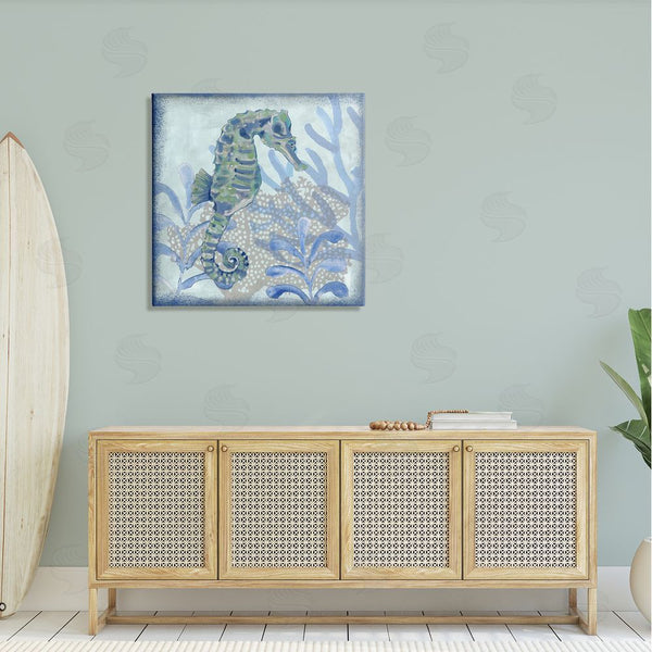 Stupell Industries Erica Christopher | Seahorse Underwater Coral Botanicals Wall Art