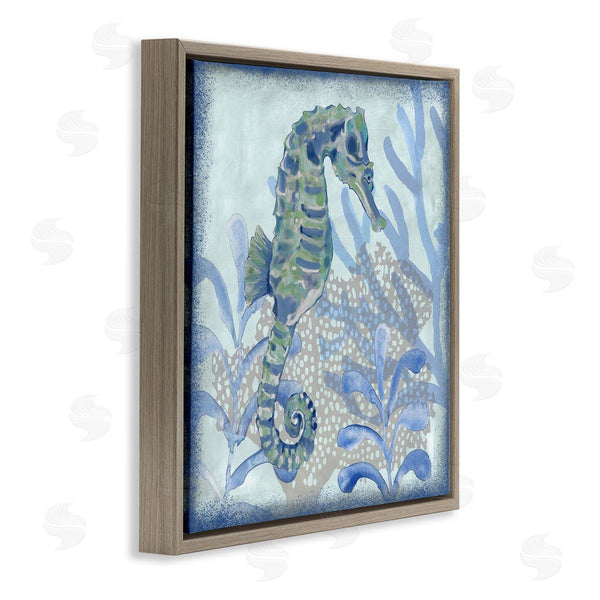 Stupell Industries Erica Christopher | Seahorse Underwater Coral Botanicals Wall Art