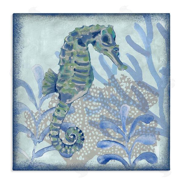 stupell industries Erica Christopher | Seahorse Underwater Coral Botanicals Wall Art