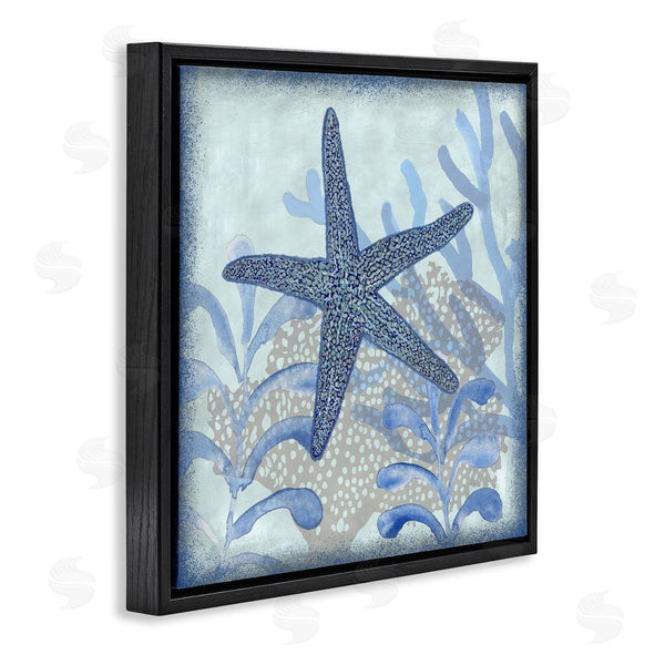 Stupell Industries Erica Christopher | Vivid Blue Starfish Marine Life Wall Art