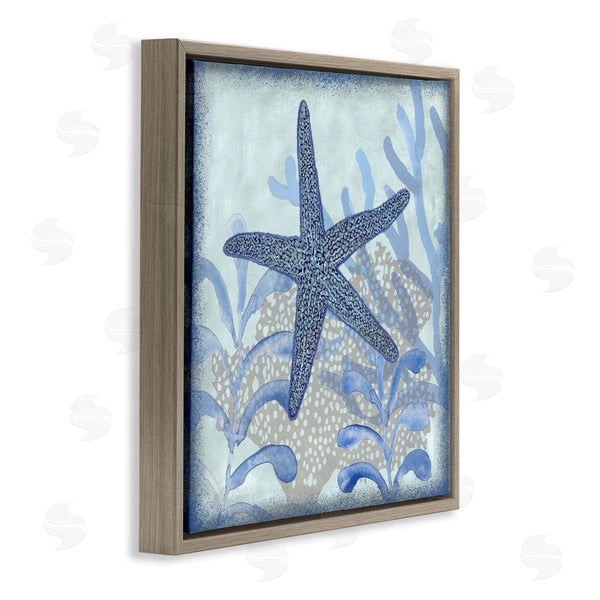 Stupell Industries Erica Christopher | Vivid Blue Starfish Marine Life Wall Art
