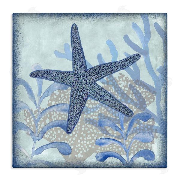 stupell industries Erica Christopher | Vivid Blue Starfish Marine Life Wall Art