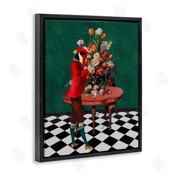 Stupell Industries Erika C. Brothers | Classic Style Bird Person With Flowers