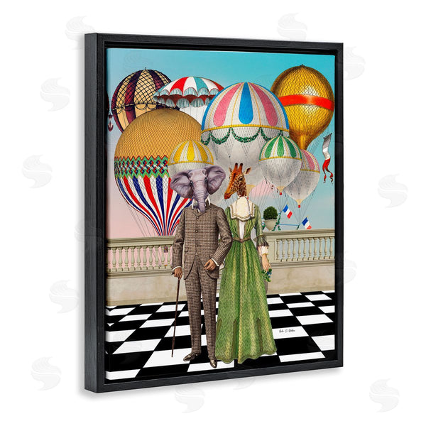 Stupell Industries Erika C. Brothers | Surreal Animals With Hot Air Balloons