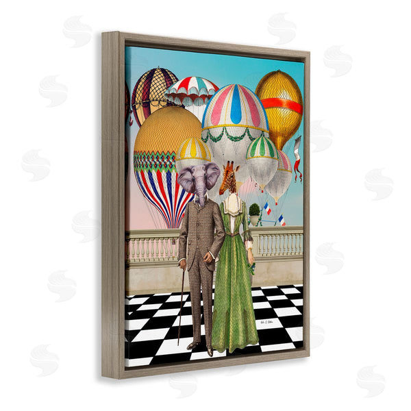 Stupell Industries Erika C. Brothers | Surreal Animals With Hot Air Balloons