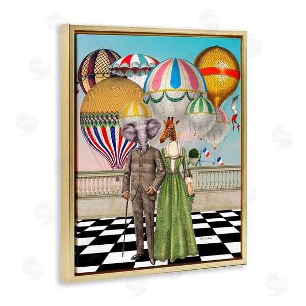 Stupell Industries Erika C. Brothers | Surreal Animals With Hot Air Balloons
