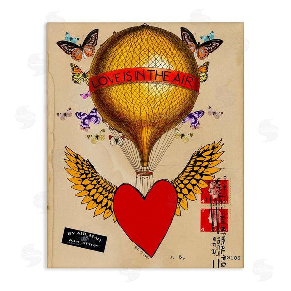 stupell industries Erika C. Brothers | Winged Heart Love Is In Air Wall Art