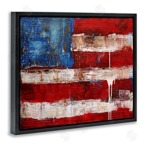 Stupell Industries Erin Ashley | Abstract American Flag Painting