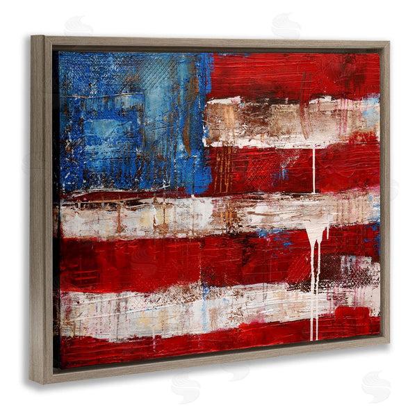 Stupell Industries Erin Ashley | Abstract American Flag Painting