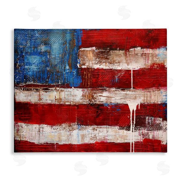stupell industries Erin Ashley | Abstract American Flag Painting