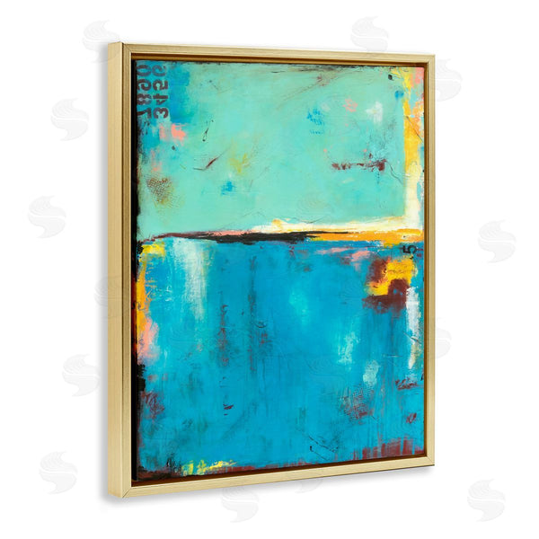 Stupell Industries Erin Ashley | Blue Design With Numerical Detail Wall Art