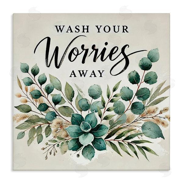 stupell industries Erin Clark | Wash Worries Away Succulents