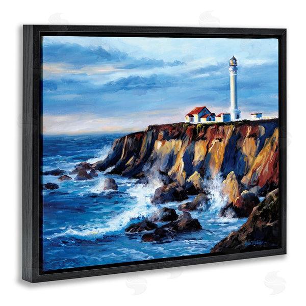 Stupell Industries Erin Dertner | Lighthouse On Sea Cliff Wall Art