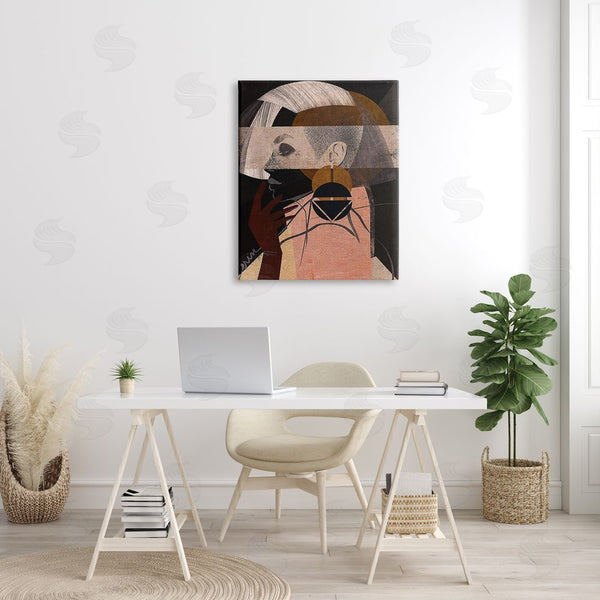 Stupell Industries Erin K. Robinson | Layered Collage Woman Portrait Wall Art