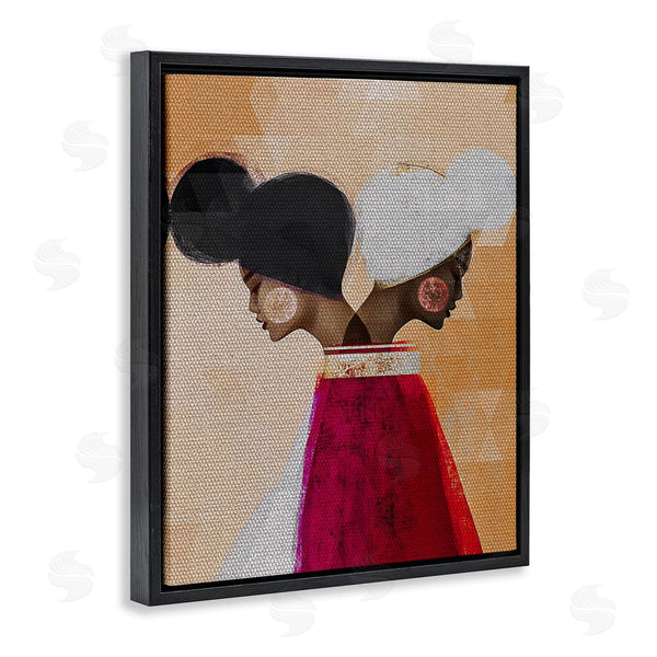 Stupell Industries Erin K. Robinson | Modern Twin Girl Collage Wall Art