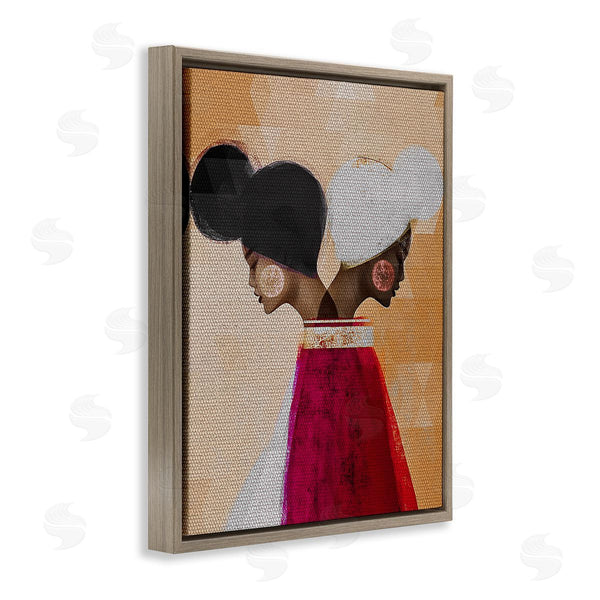 Stupell Industries Erin K. Robinson | Modern Twin Girl Collage Wall Art