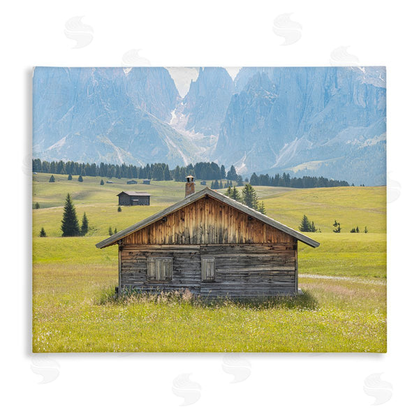 stupell industries ERIN MARIE | Cabin Beneath Mountain Peaks