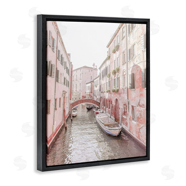 Stupell Industries Erin Marie | Canal Boat City Water Bridge Wall Art