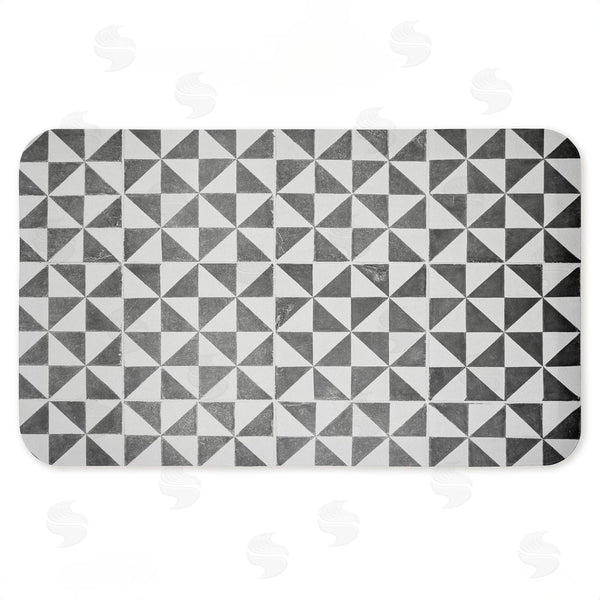 stupell industries Erin Marie | Mediterranean Squares Geometric Anti-Fatigue Mat