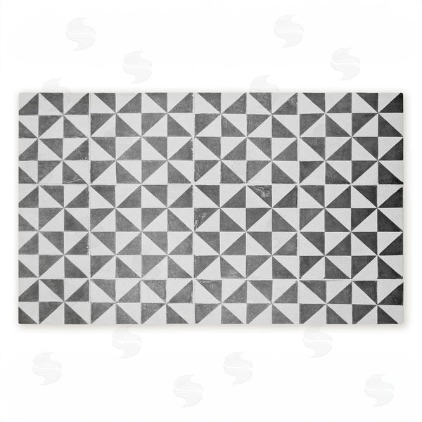 stupell industries Erin Marie | Mediterranean Squares Geometric Non-Woven Door Mat