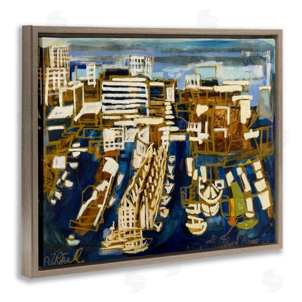 Stupell Industries Erin McGee Ferrell | Bold Abstract Cityscape