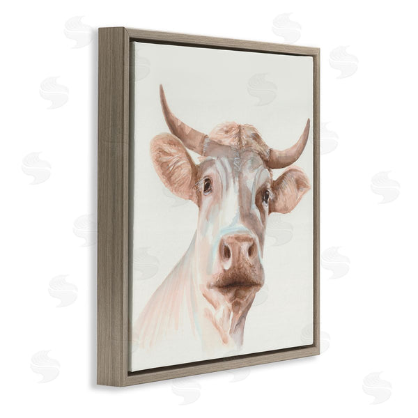 Stupell Industries Errico & Slyp | Cream Beige Cow Wall Art