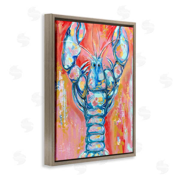 Stupell Industries Estelle Grengs | Abstract Patchwork Lobster Wall Art