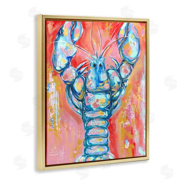 Stupell Industries Estelle Grengs | Abstract Patchwork Lobster Wall Art