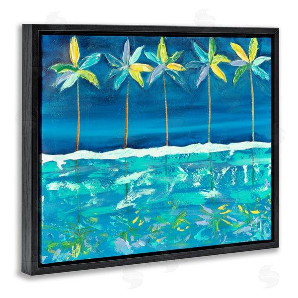 Stupell Industries Estelle Grengs | Blue Abstract Palms