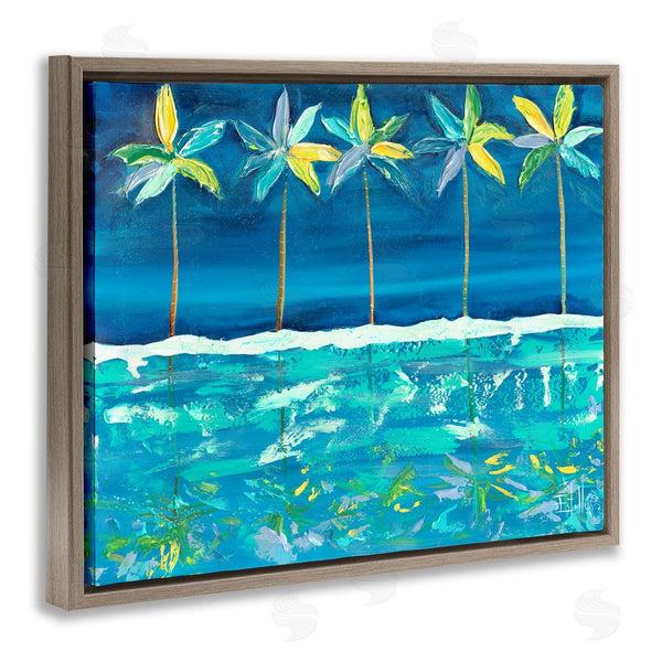 Stupell Industries Estelle Grengs | Blue Abstract Palms