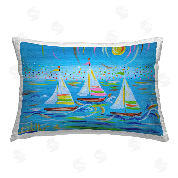 Stupell Industries Estelle Grengs | Blue Modern Sailboats