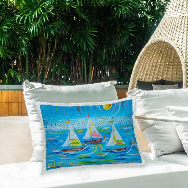 Stupell Industries Estelle Grengs | Blue Modern Sailboats