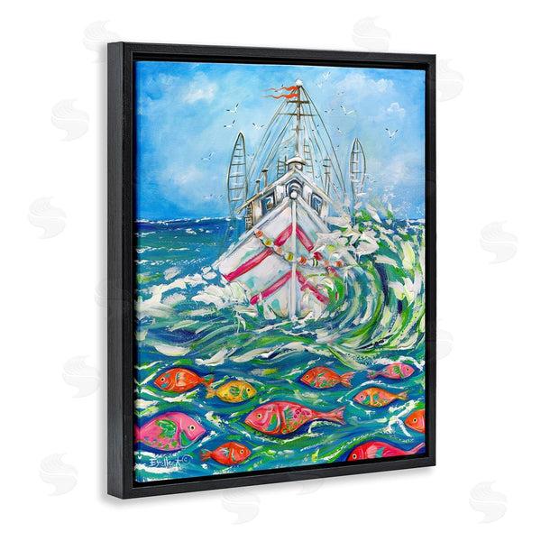 Stupell Industries Estelle Grengs | Boat Net Splashing