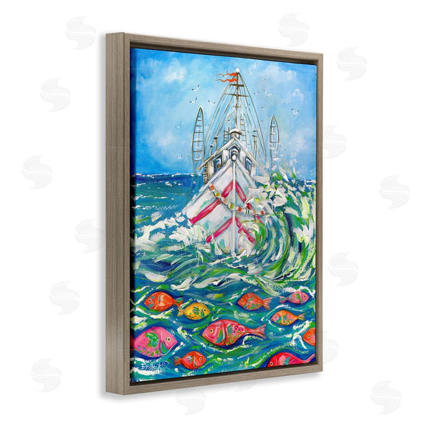 Stupell Industries Estelle Grengs | Boat Net Splashing