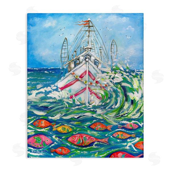 stupell industries Estelle Grengs | Boat Net Splashing