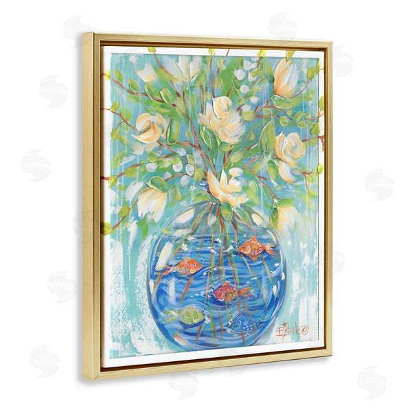 Stupell Industries Estelle Grengs | Fish Bowl Bouquet