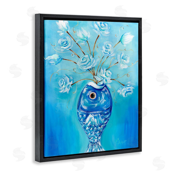 Stupell Industries Estelle Grengs | Fish Vase Bouquet